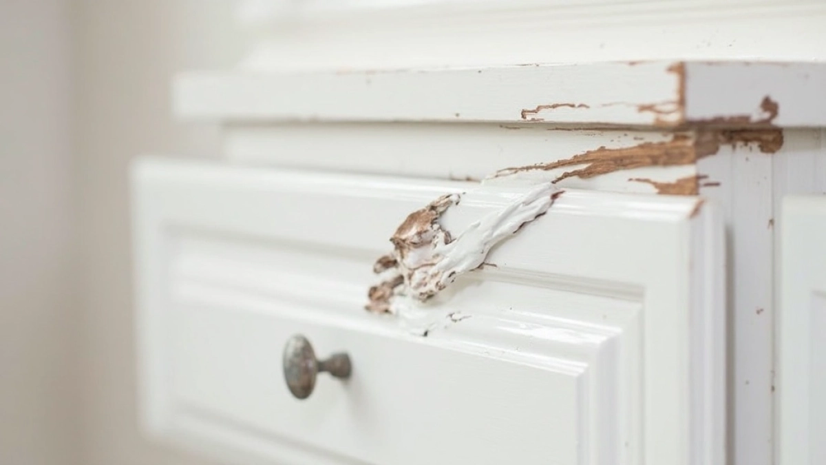 Biała farba do mebli z okleiny