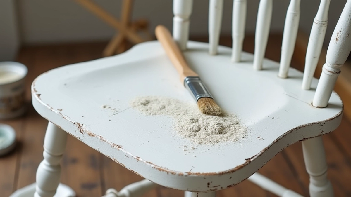 Malowanie mebli na biało z przecierką