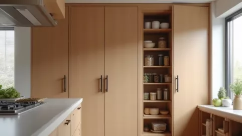 Drzwi do spiżarni z płyty meblowej