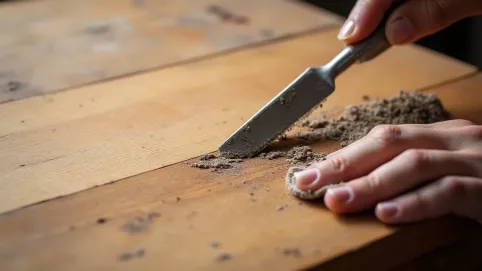 Jak usunąć klej po okleinie meblowej