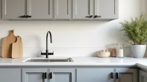 Jaki kolor blatu do szarych mebli kuchennych