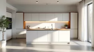 Jaki kolor ścian do biało szarych mebli w kuchni