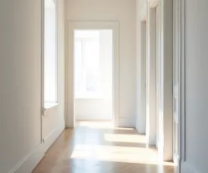 Jaki kolor ścian do białych mebli w przedpokoju