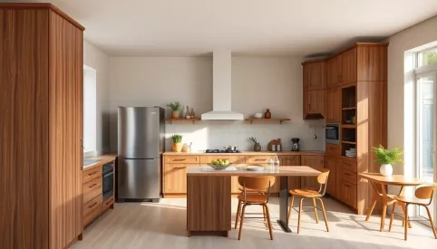 Jaki kolor ścian do brązowych mebli w kuchni