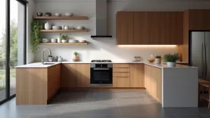 jakie meble kuchenne do szarej podłogi