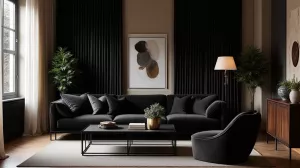 Jakie zasłony do czarnych mebli
