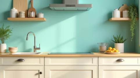 Kolory ścian w kuchni do jasnych mebli