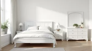 Sypialnia białe meble jakie ściany