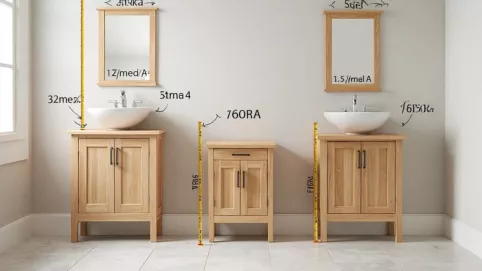 wymiary mebli łazienkowych