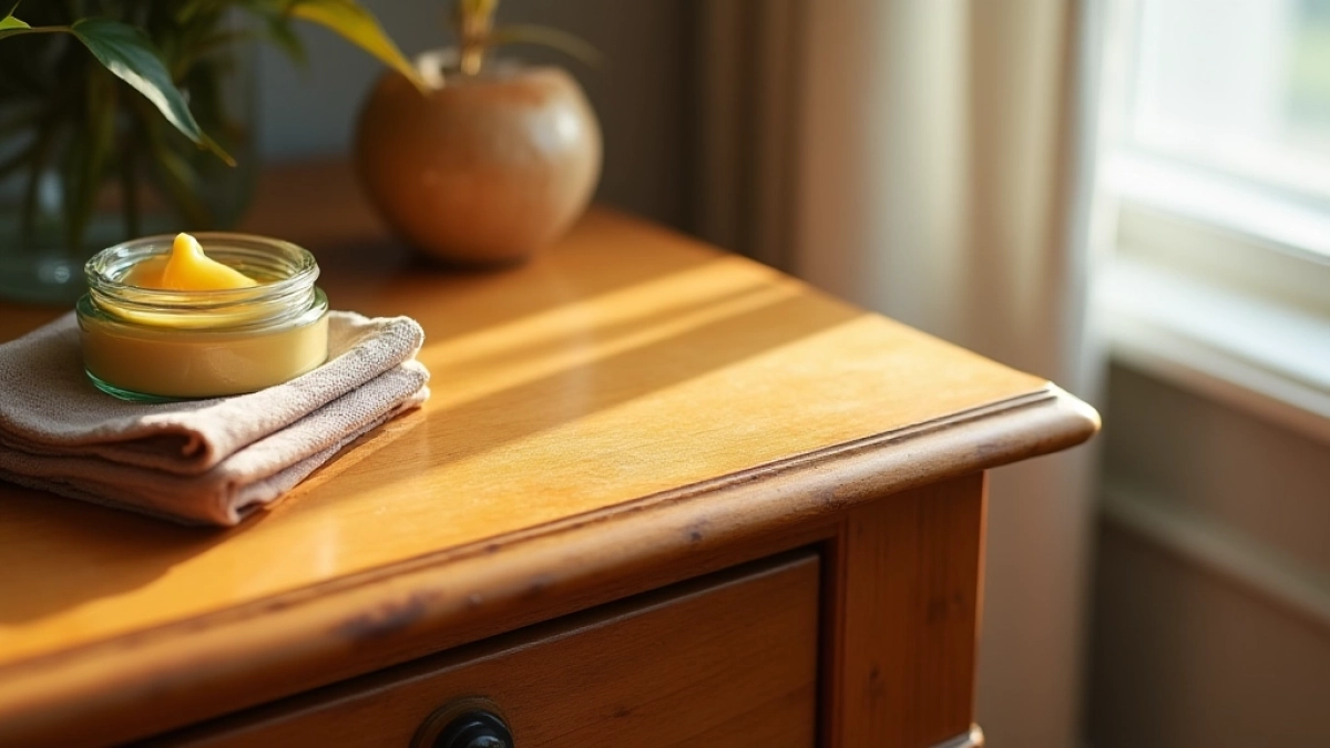 Wosk do mebli z okleiny